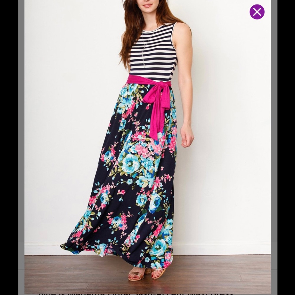 Xl floral and striped dress from EGY